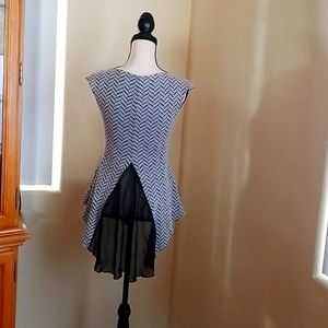 Sexy asymmetric T-shirt